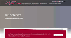 Desktop Screenshot of lospaisanosautobuses.com